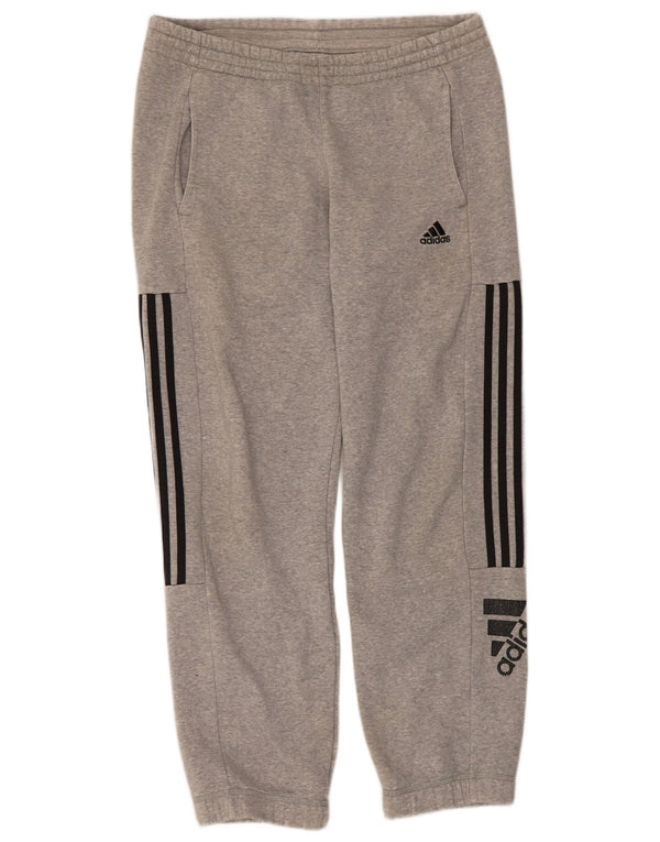 Мужские спортивные брюки Adidas с графическим рисунком, джоггеры, маленький серый хлопок с крапинками