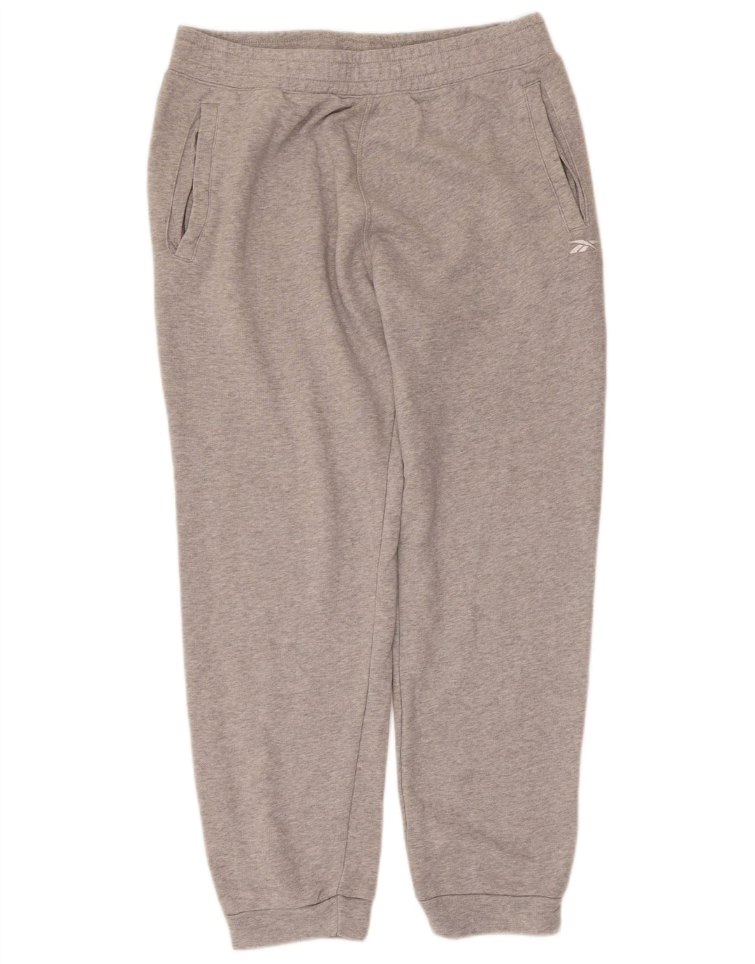 Reebok Mens Tracksuit Trousers Joggers Medium  Grey Flecked Cotton