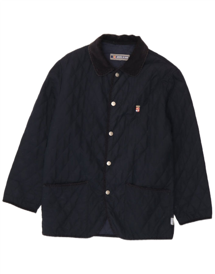 Giacca trapuntata da uomo Armata Di Mare UK 40 Large in poliestere blu navy