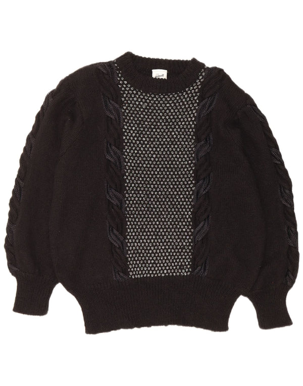 Pulover C&A pentru femei, cu decolteu larg, cu decolteu, EU 48/50 XL, negru, acrilic