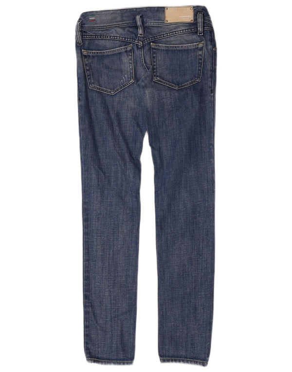 Diesel Womens Matic Distressed Slim Jeans W26 L32 Blue Cotton