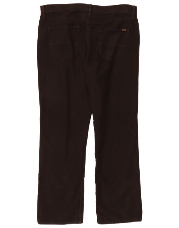 Marks & Spencer Mens Regular Fit Straight Jeans W36 L29 Brown Cotton