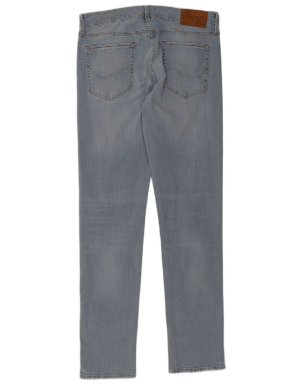 Męskie jeansy obcisłe Jack & Jones W34 L32 Niebieskie bawełniane