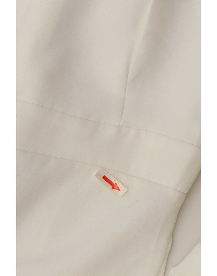Zara Dame Stropløs Jumpsuit UK 8 Small White Polyester