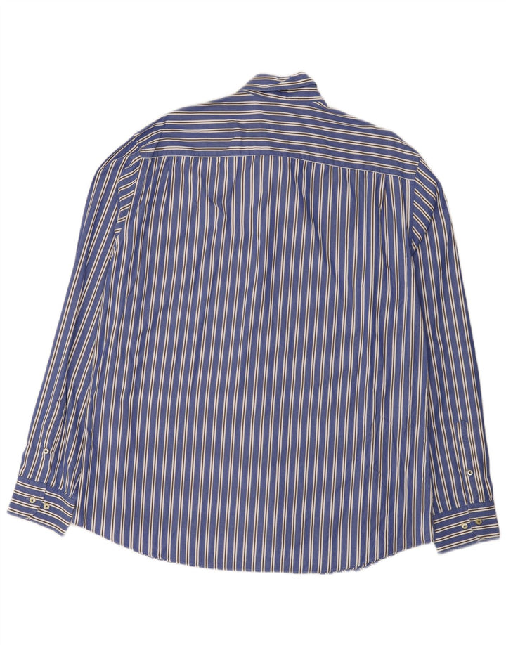 Ανδρικό πουκάμισο Massimo Dutti 2XL Μπλε ριγέ