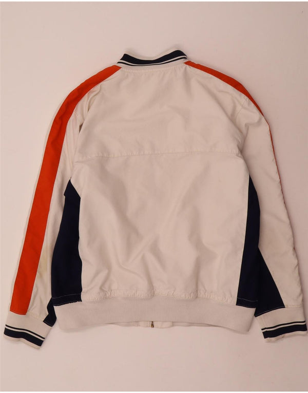 Giacca da tuta da uomo Nike UK 45/47 XL Poliestere color block bianco