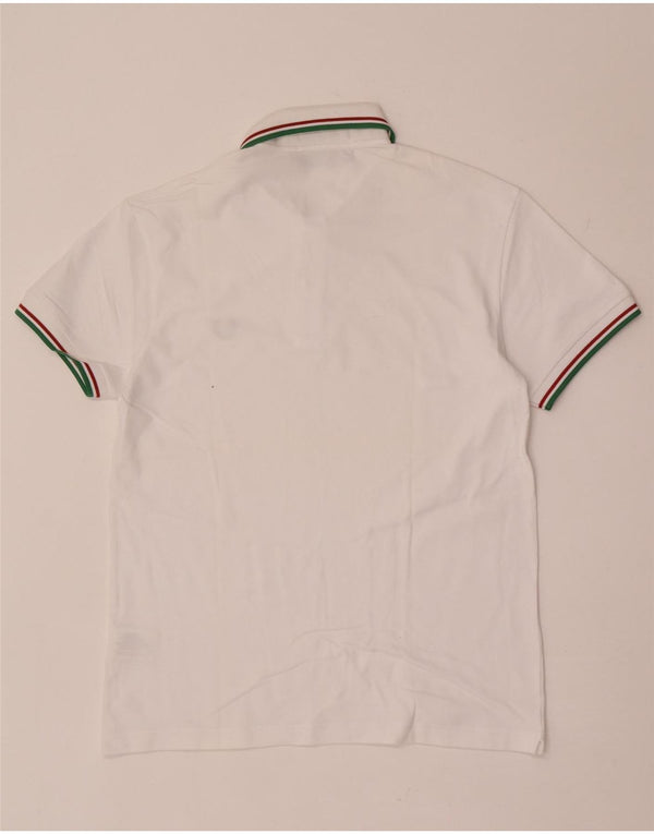 Polo Fred Perry da uomo leggera ed elasticizzata in cotone bianco medio