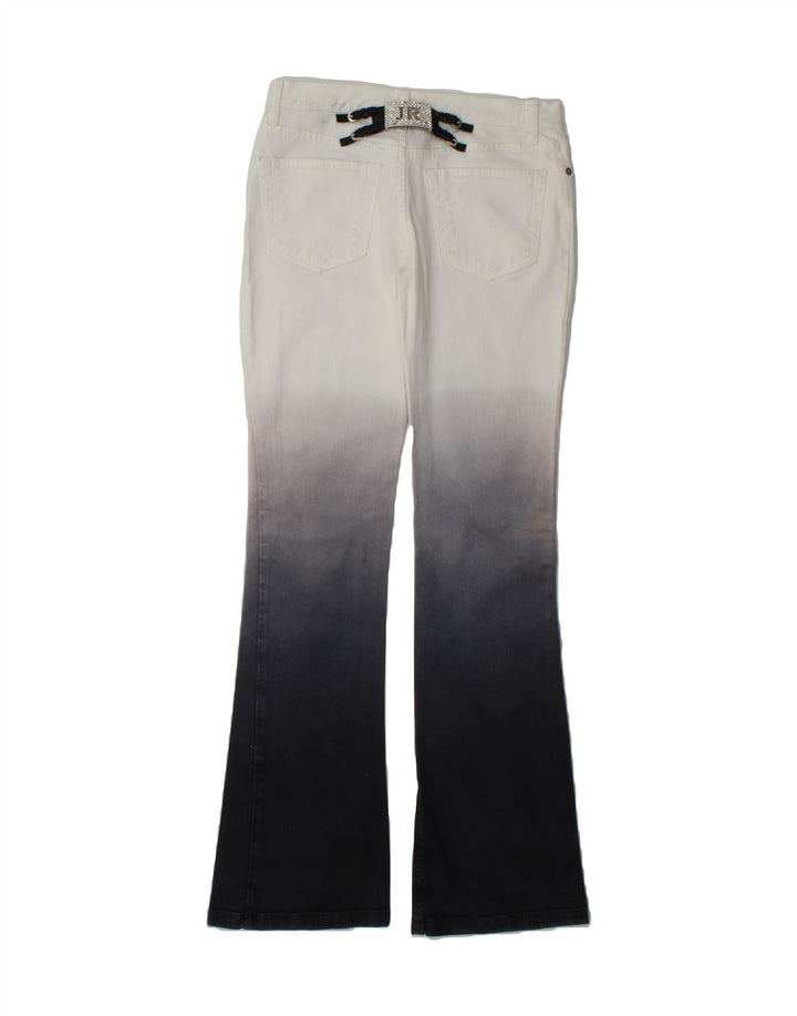 RICHMOND Womens Bootcut Jeans W26 L34 White Colourblock Cotton Vintage Richmond and Second-Hand Richmond from Messina Hembry 
