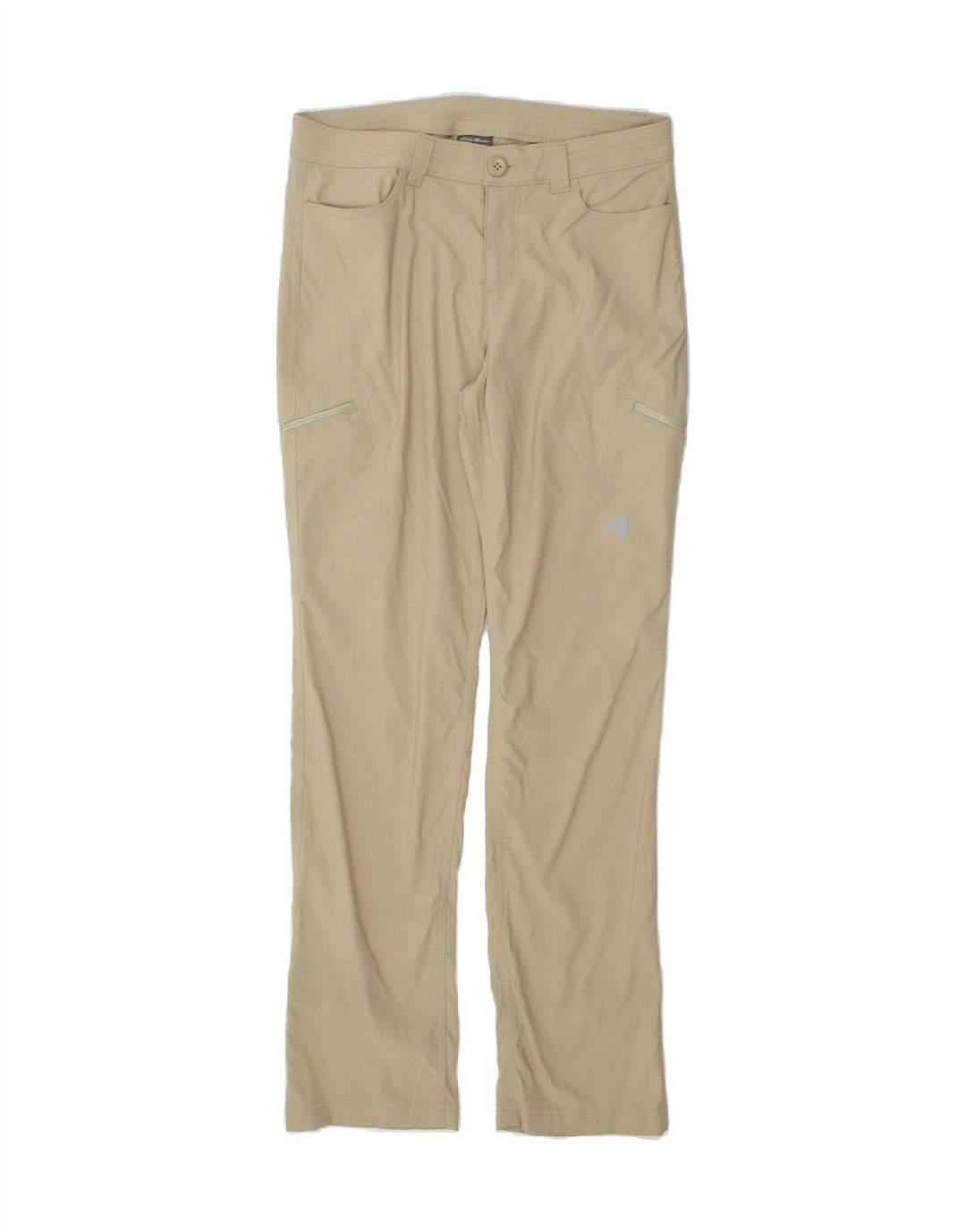 EDDIE BAUER Womens Slim Cargo Trousers US 6 Medium W30 L31 Beige Nylon Vintage Eddie Bauer and Second-Hand Eddie Bauer from Messina Hembry 