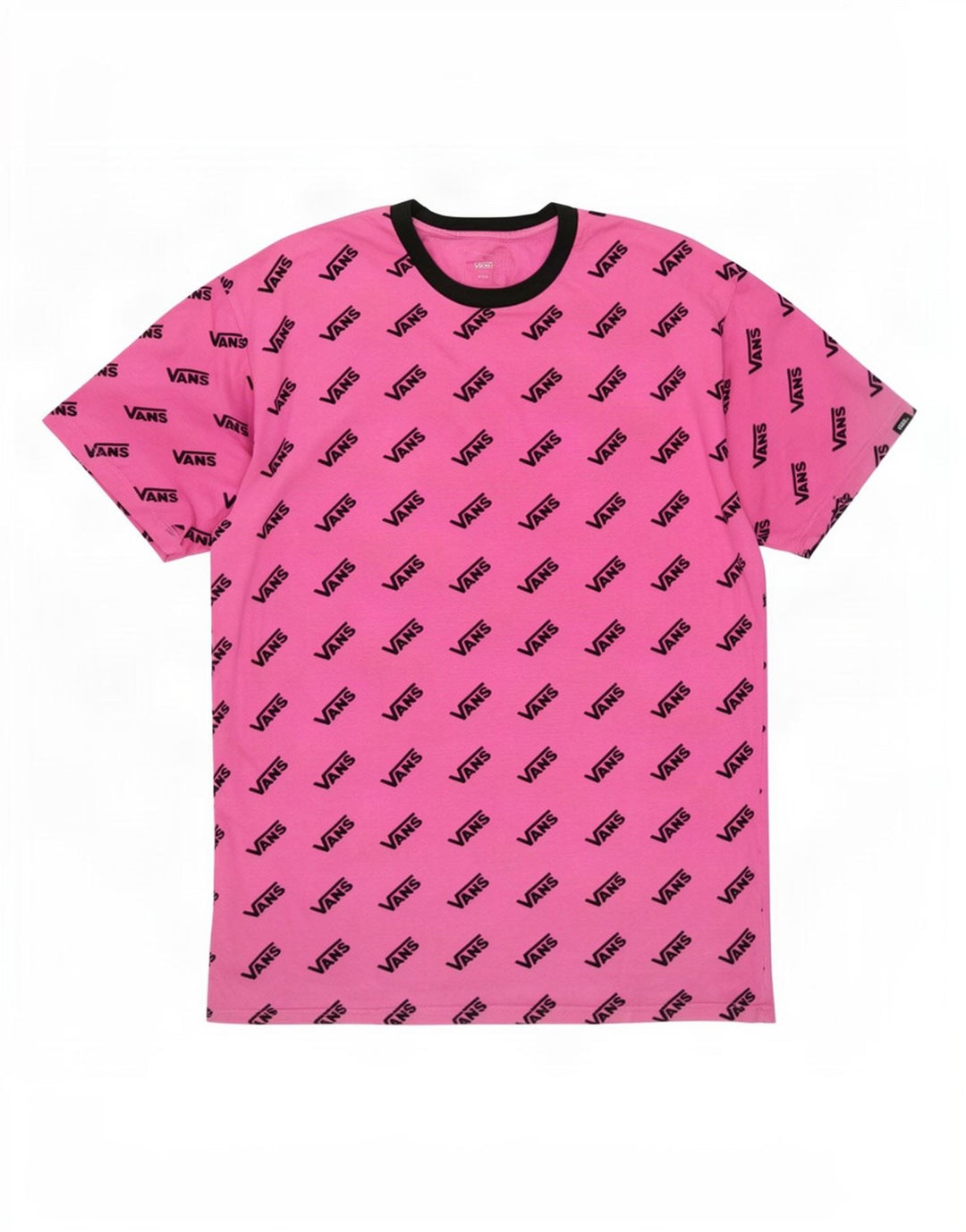 Męski T-shirt Vans z grafiką, duży, różowy, bawełniany