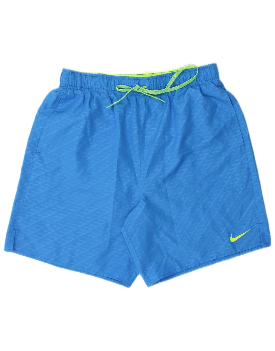 Pantaloncini sportivi Nike da uomo in poliestere geometrico blu medio