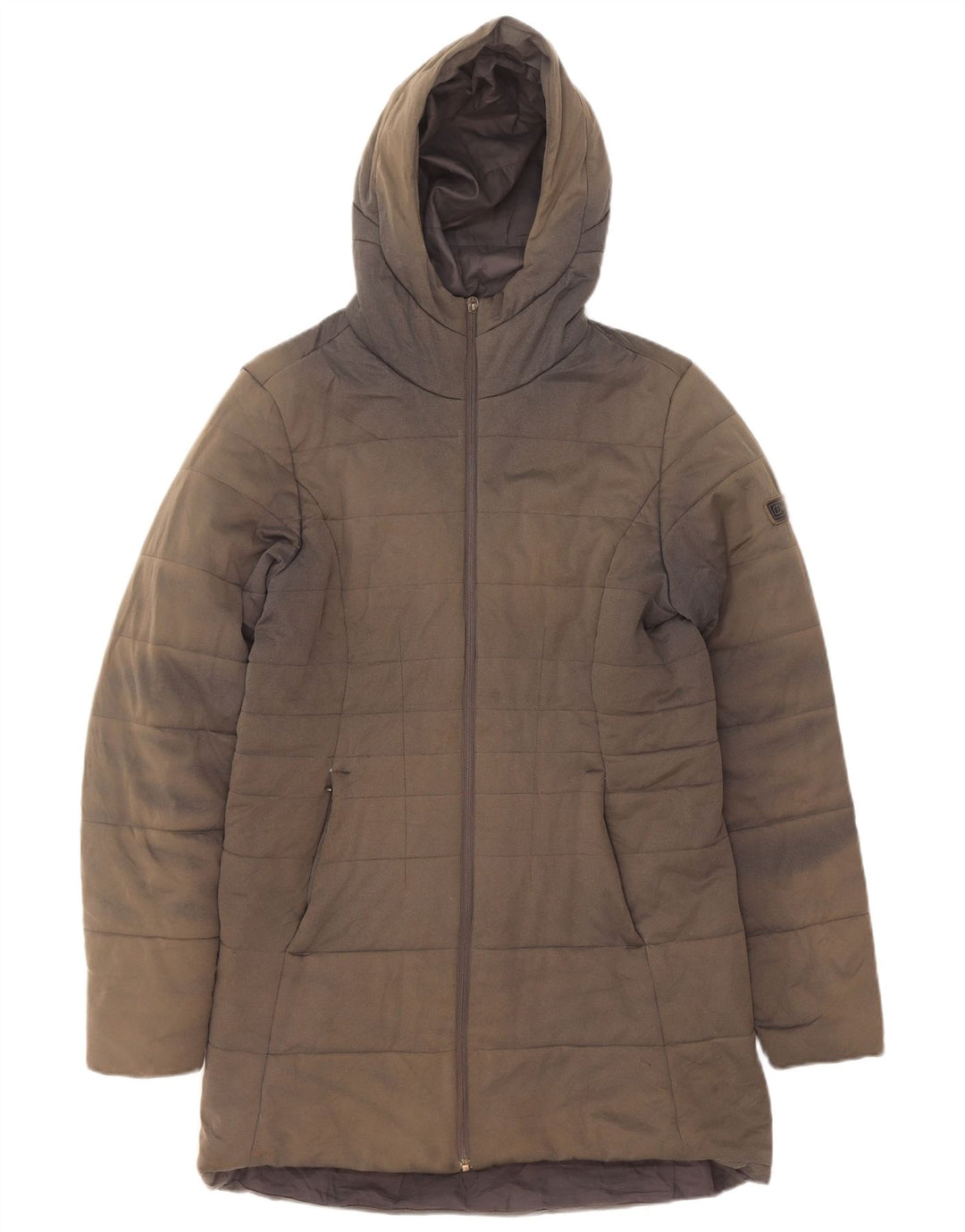 Berghaus Manteau rembourré à capuche pour femme UK 44 Large Gris Polyester