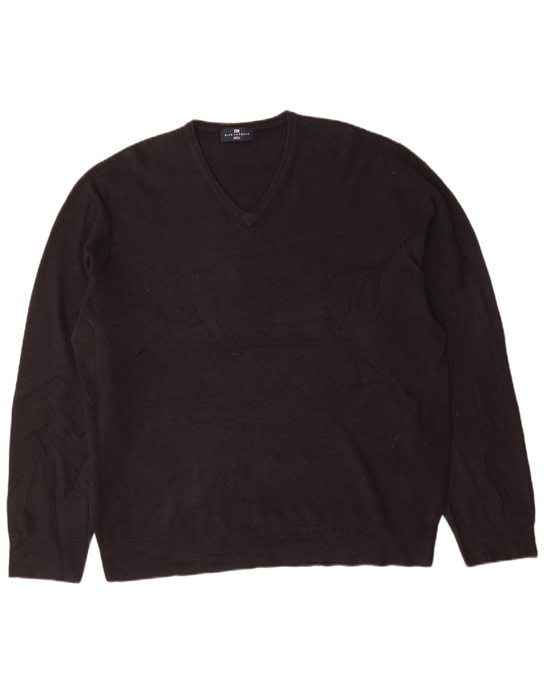 Maglione da uomo con scollo a V blu Harbour Marks & Spencer 2XL Blu navy