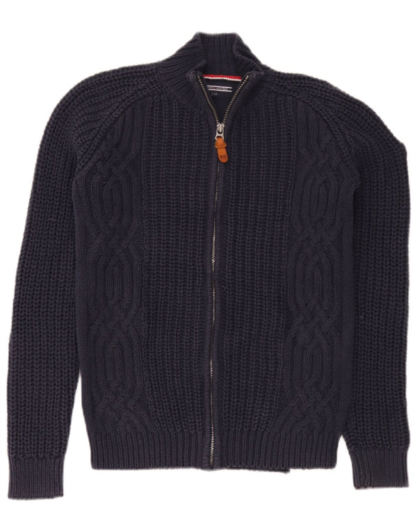 Tommy Hilfiger drenge cardigan sweater 13-14 år marineblå bomuld