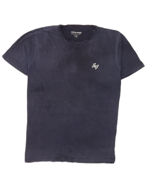 Camiseta masculina Jack & Jones Top XL algodão azul marinho