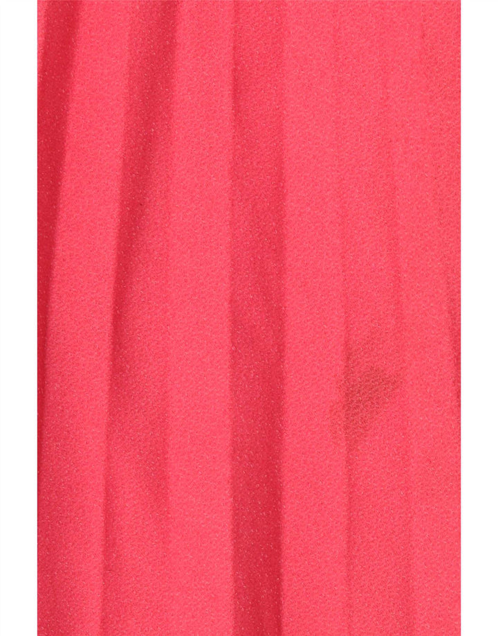 Vintage Womens Sleeveless Maxi Dress UK 12 Medium Pink
