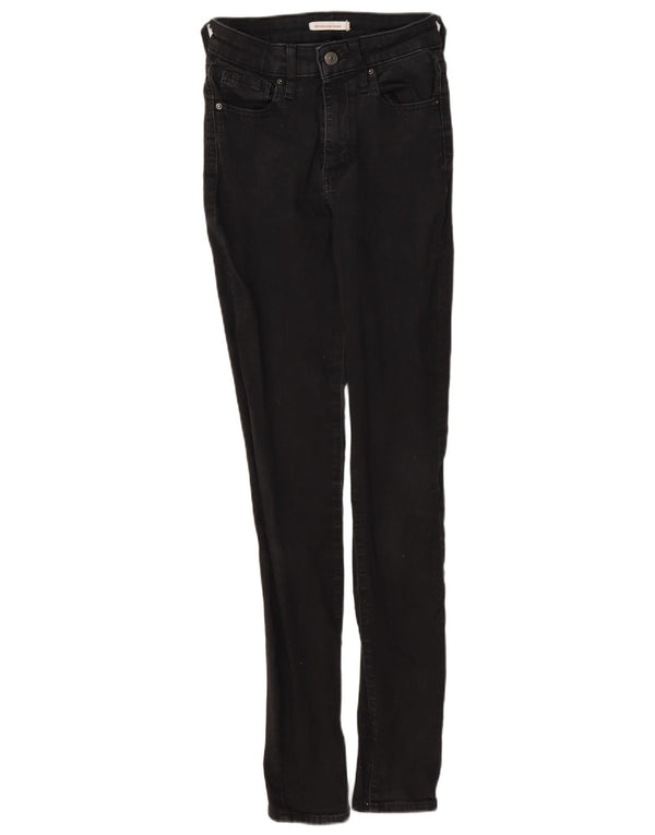 Γυναικείο Levi's 721 ψηλό ψηλό στενό τζιν W26 L32 γκρι βαμβακερό