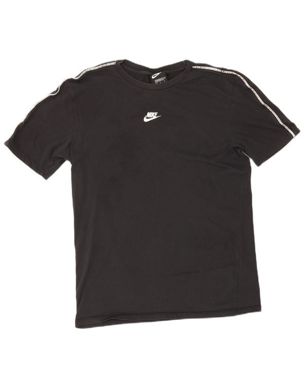 Nike Mens Standard Fit T-Shirt Top Medium Black Cotton