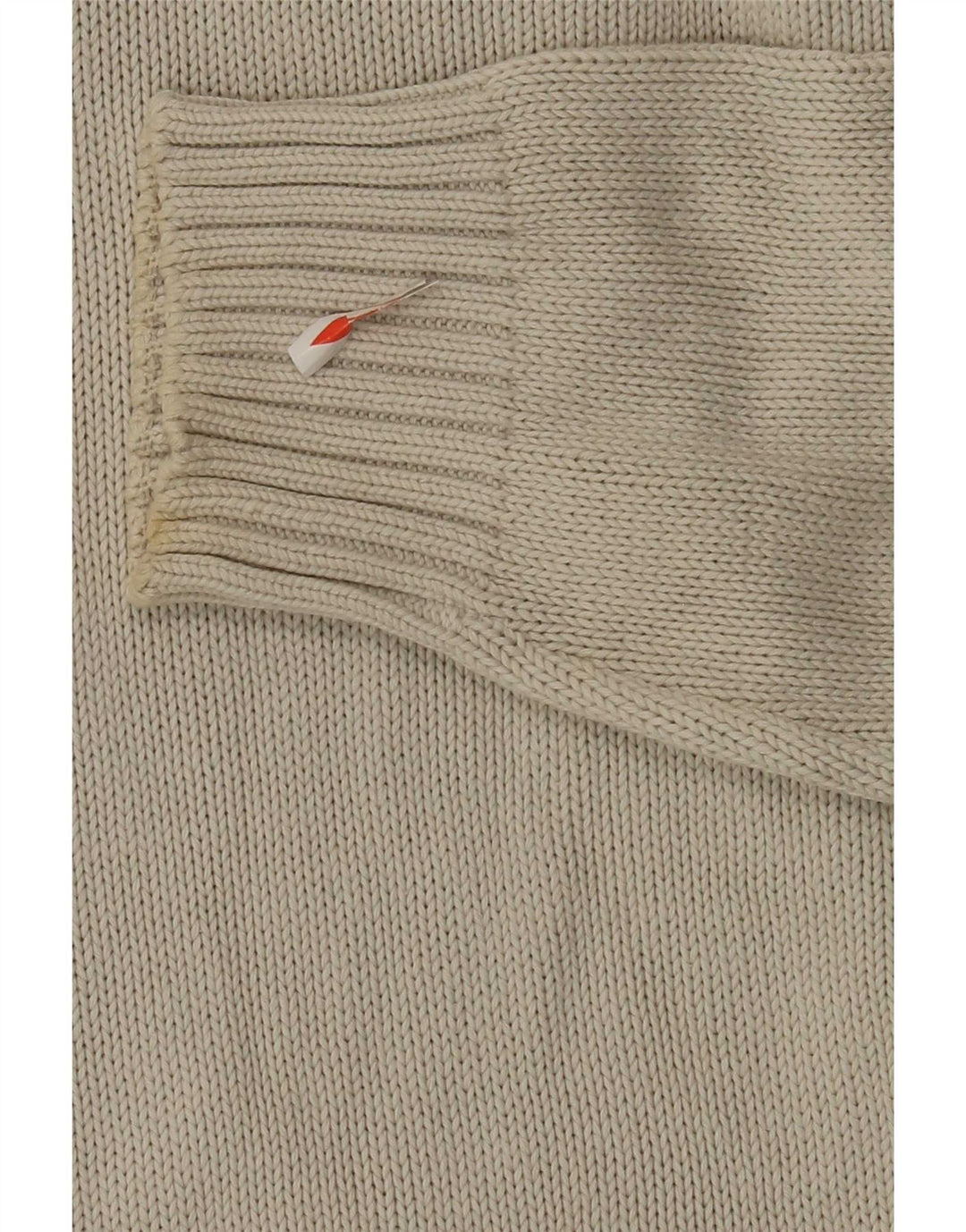 Maglione da uomo con zip e collo Murphy & Nye in cotone beige medio