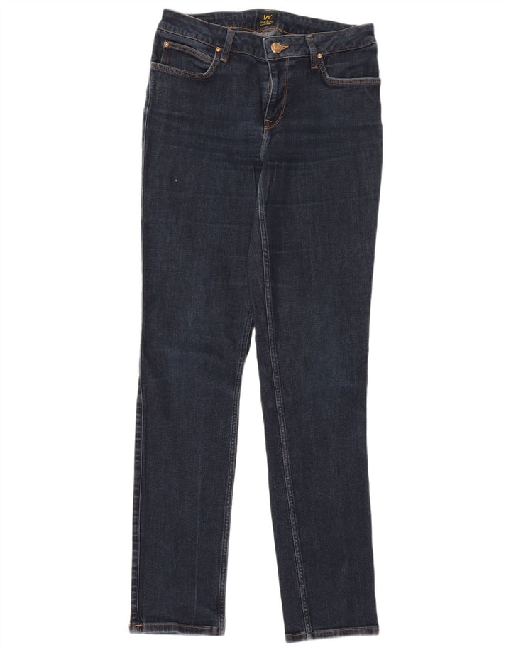 LEE Womens Marion Straight Jeans W30 L33 Blue Cotton