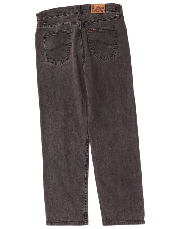 Lee Mens Brooklyn Straight Jeans W36 L30 Sivi pamuk