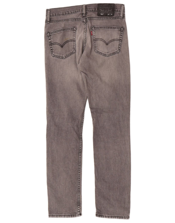 Levi's Mens Slim Jeans W30 L30 szürke pamut