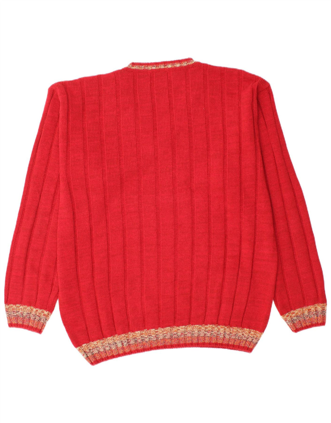 Dardano Herre V-hals sweater 2XL rød uld
