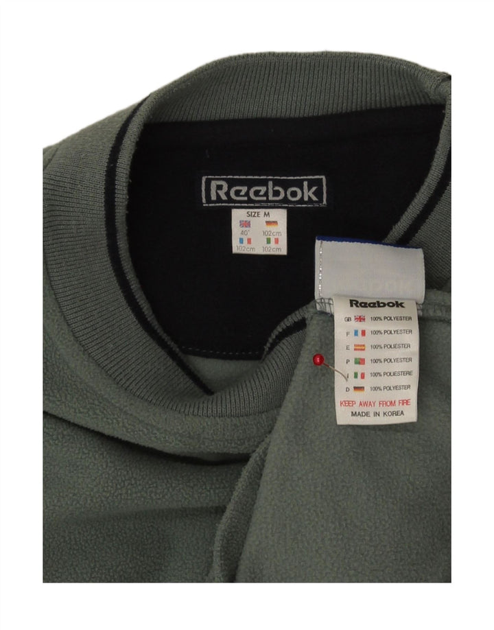 Pulover pentru bărbați Reebok Fleece UK 40 Poliester verde mediu