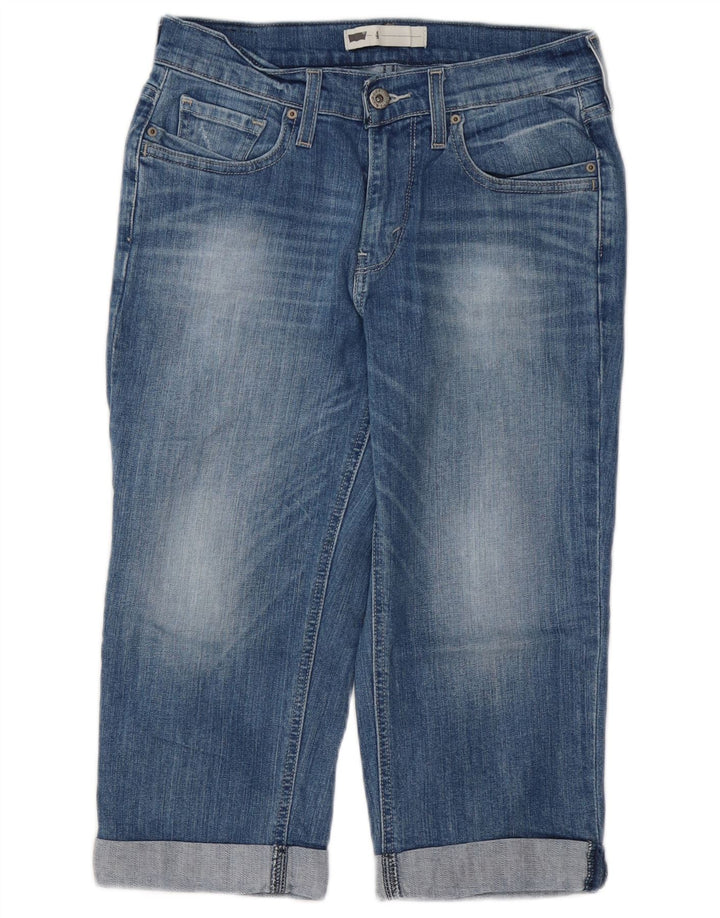 LEVI'S Womens Capri Jeans US 4 Small W27 L18 Blue Cotton