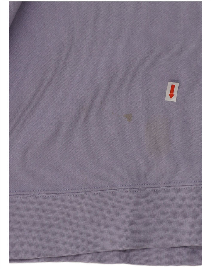 Felpa con grafica Nike da donna, maglione UK 14, cotone viola medio