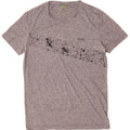 Hugo Boss Herre T-Shirt Top Medium Grå Geometrisk Polyester