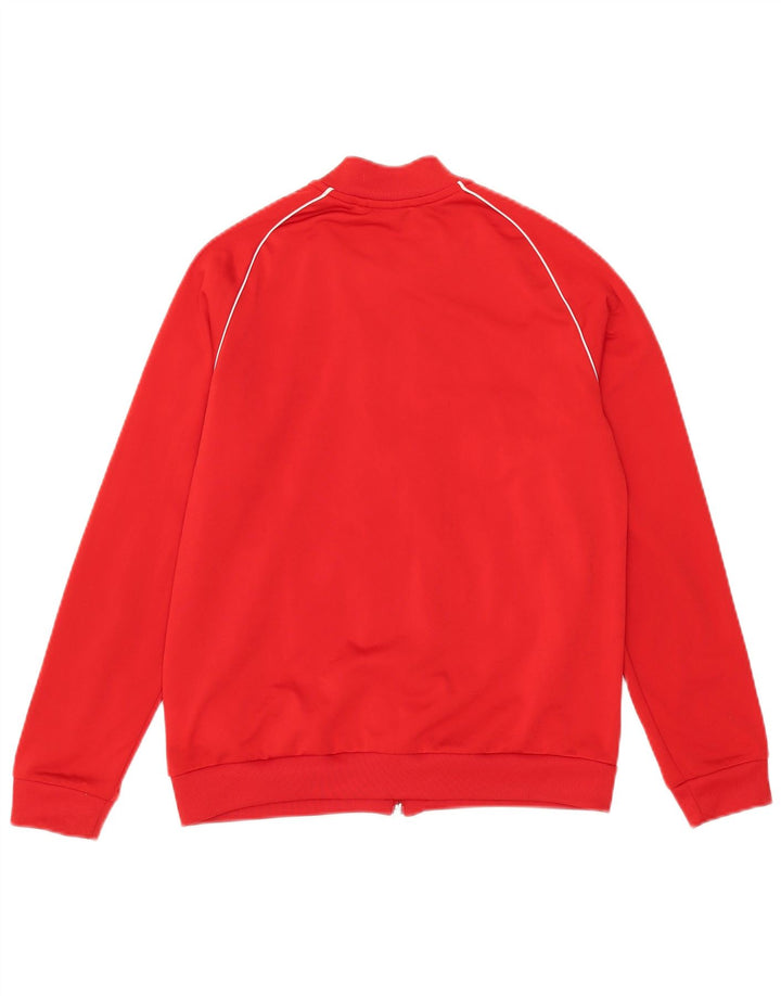 Adidas Mädchen-Trainingsanzug-Top-Jacke, 13–14 Jahre, rotes Polyester