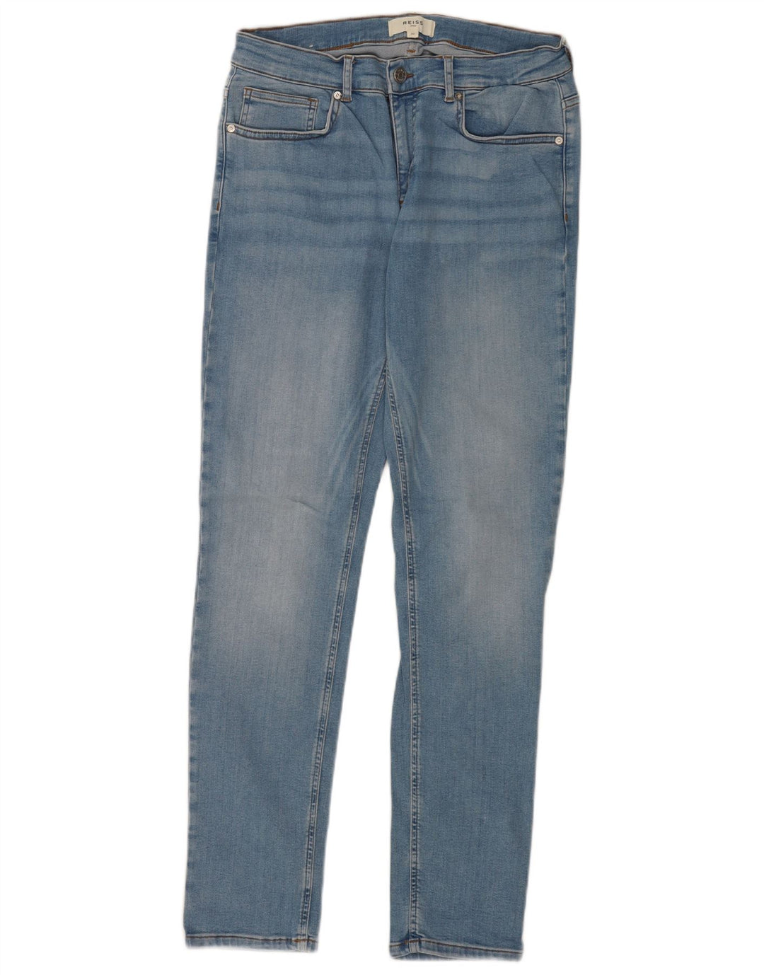 Reiss Mens Slim Jeans W32 L32 Blue Cotton