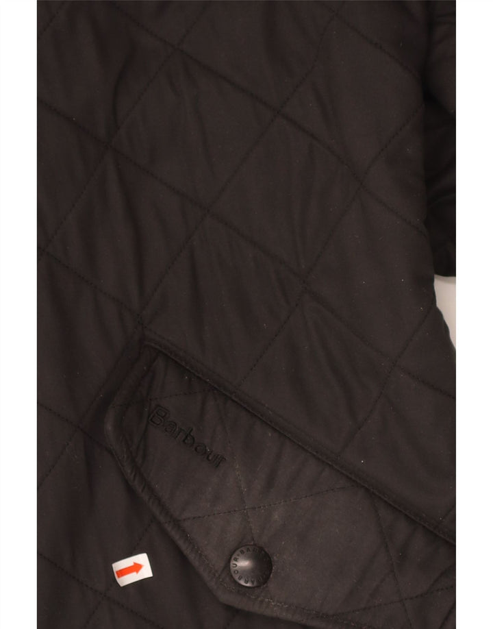 BARBOUR Mens Quilted Jacket UK 36 Small Black