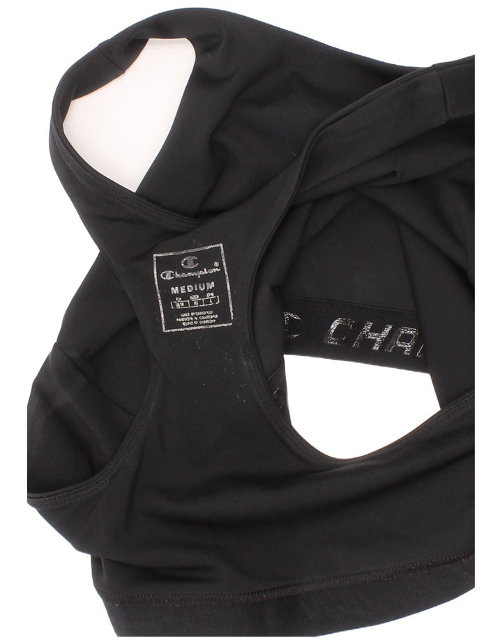 Champion Womens Graphic Sport Bra Top Medium Black Sports