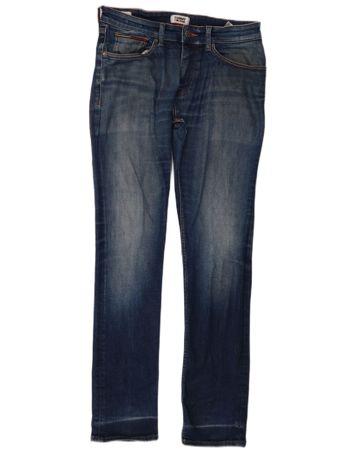 Tommy Hilfiger Mens Slim Jeans W31 L32 Blue Cotton