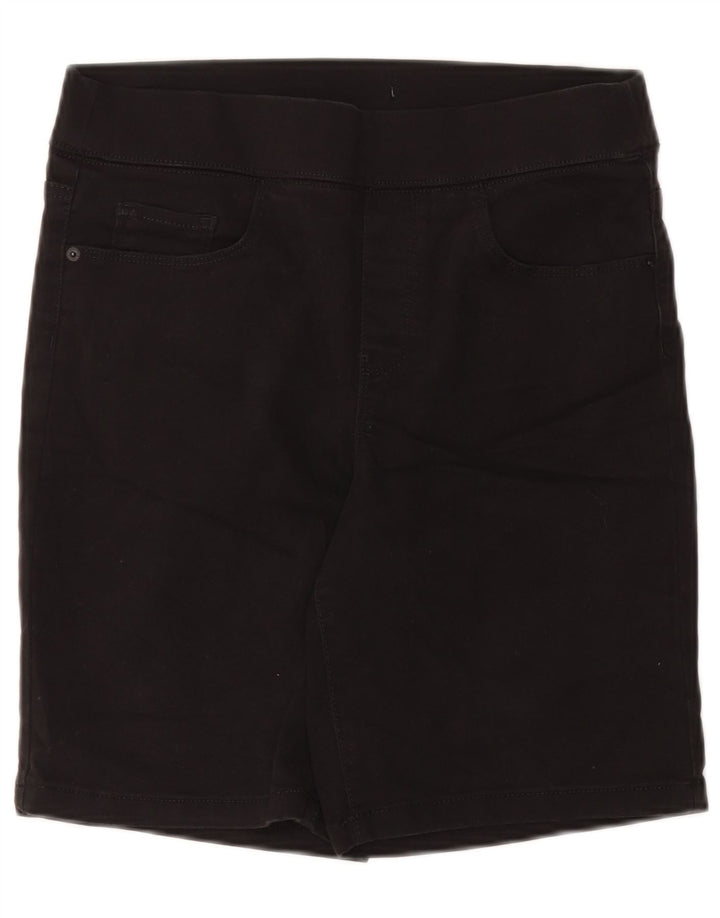 Dkny Womens Bermuda Shorts W30 Medium Black Cotton