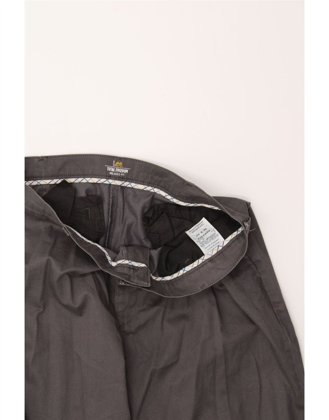 LEE Mens Relaxed Fit Straight Chino Trousers W36 L27 Grey Cotton Vintage Lee and Second-Hand Lee from Messina Hembry 