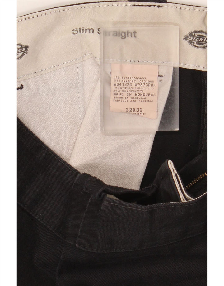 Pantaloni scurți chino subțiri pentru bărbați Dickies W32 Poliester mediu negru