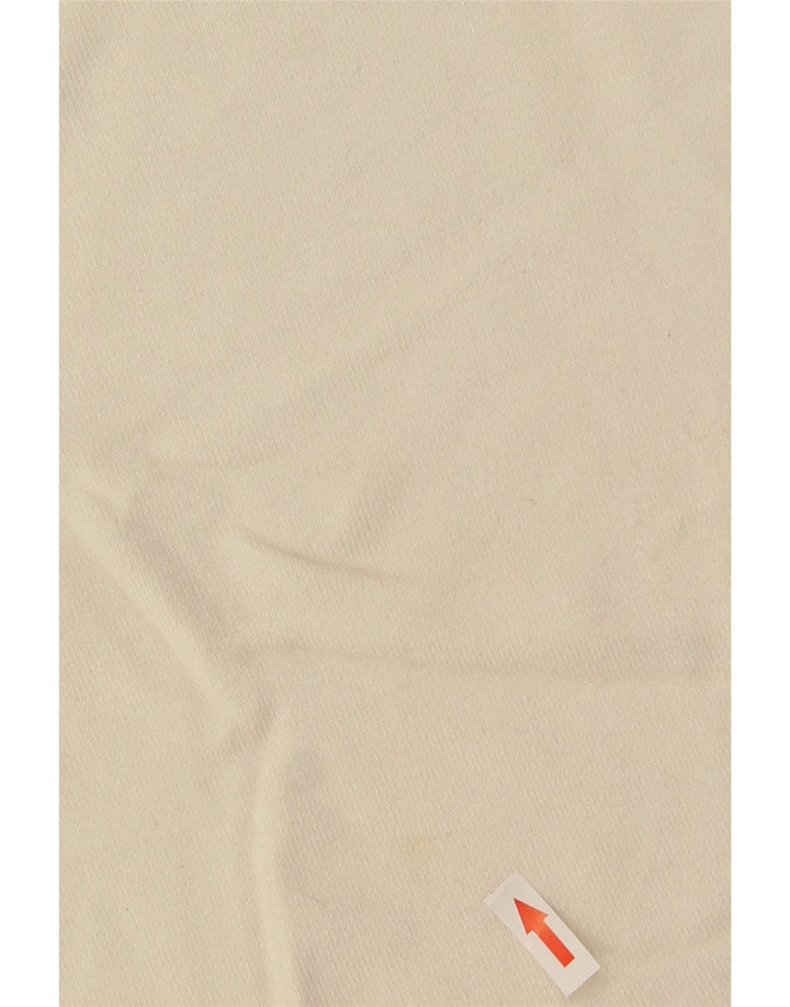 Zara Womens Crop Top Long Sleeve UK 14 Large Off White Rayon