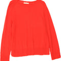 WHITE STUFF Womens Boat Neck Jumper Sweater UK 12 Medium  Red Cotton Vintage White Stuff and Second-Hand White Stuff from Messina Hembry 