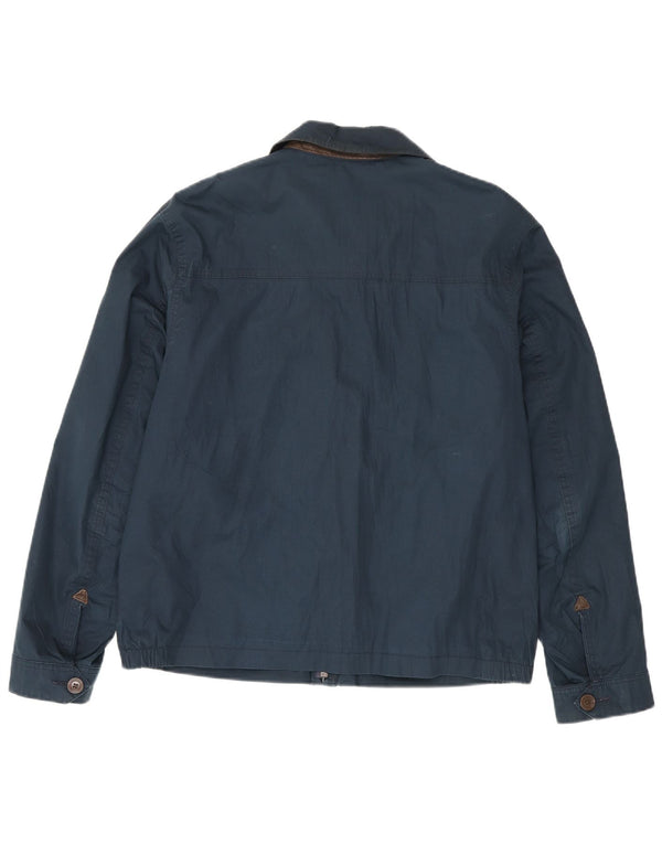 Timberland Herren Utility Jacke UK 40 Large Marineblau Baumwolle