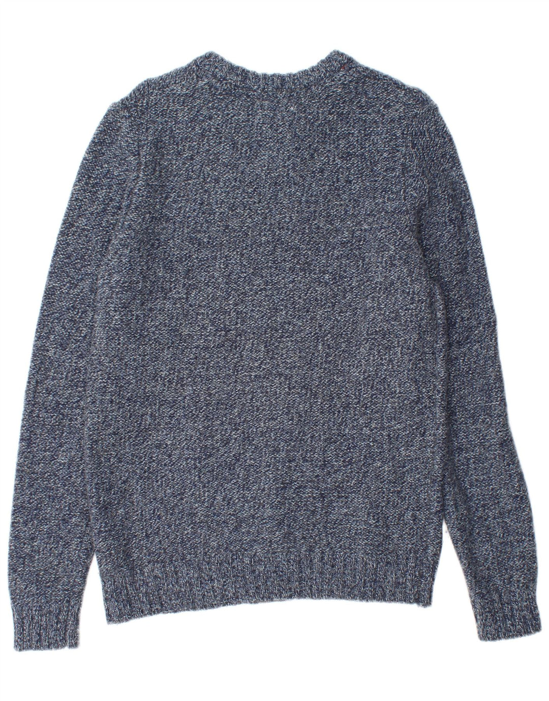 Maglione maglione girocollo da uomo Fat Face piccolo in lana screziata blu navy