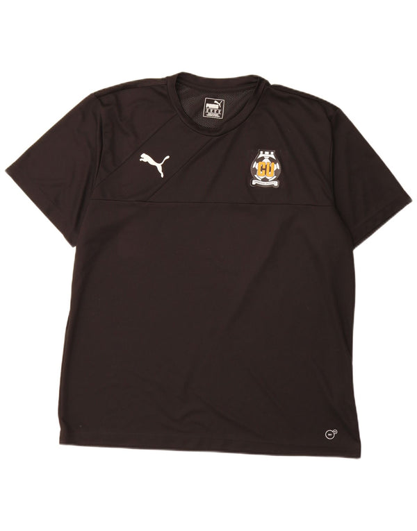 Puma Mens Cambridge United F.C. T-Shirt Top XL Μαύρο Πολυεστέρας