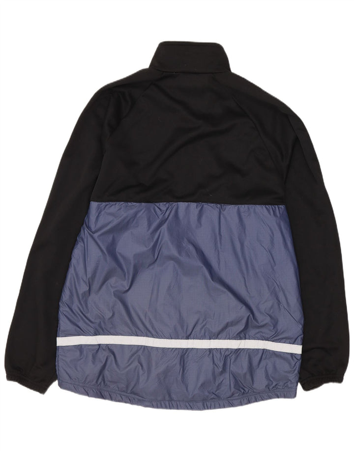 DIADORA Mens Tracksuit Top Jacket Medium Black Colourblock Polyester