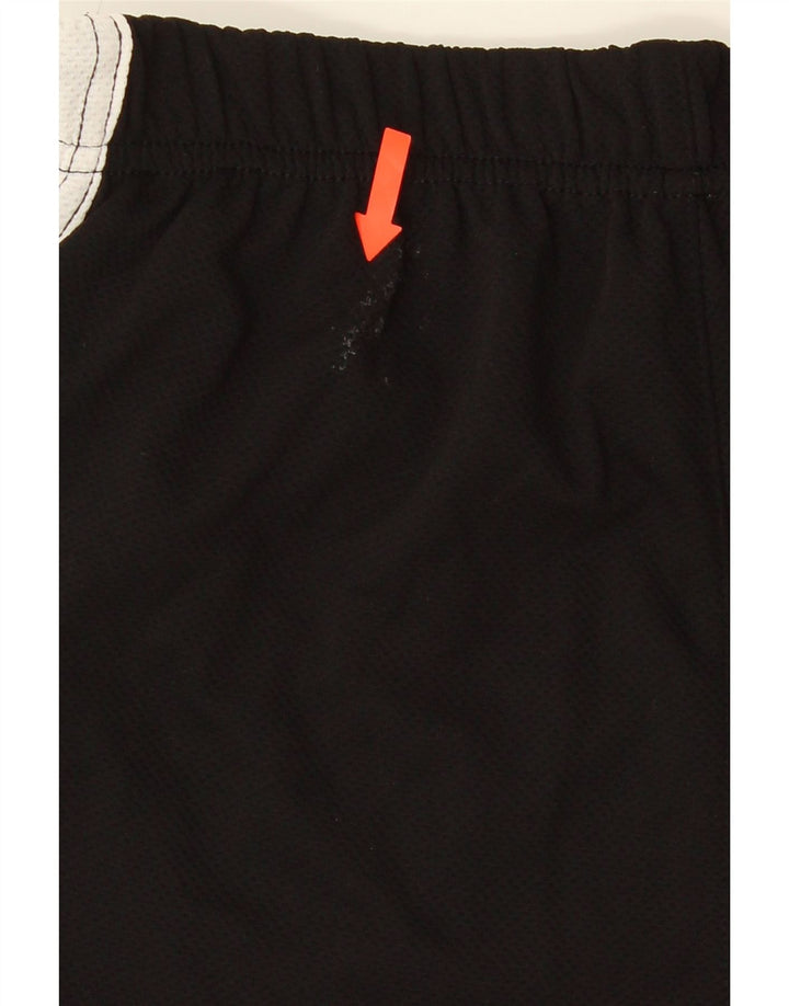 Asics Womens Sport Shorts UK 10 Small  Black Colourblock Polyester