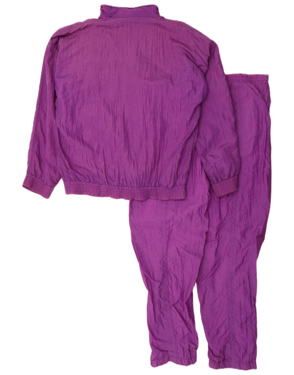 vintage Mens Full Survêtement Grand Violet Polyamide