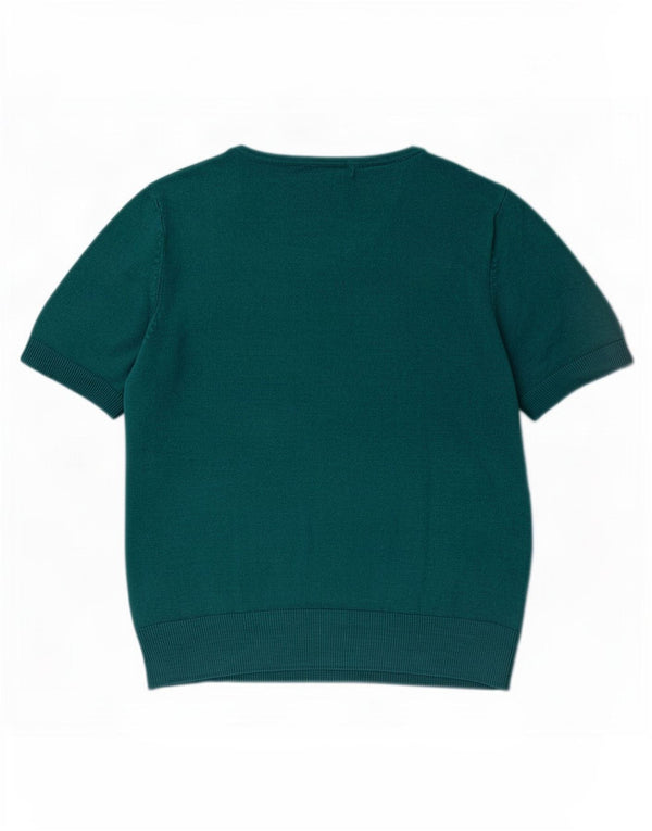 Marks & Spencer Damen-Pullover mit U-Boot-Ausschnitt, UK 12, Mitteltürkis
