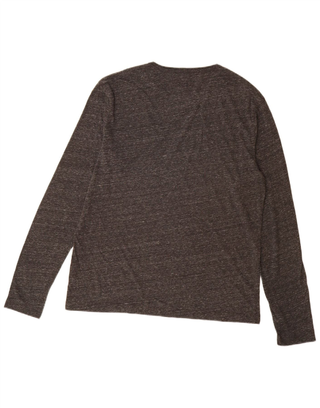 Camiseta Jack Wills para hombre de manga larga de algodón moteado en gris medio
