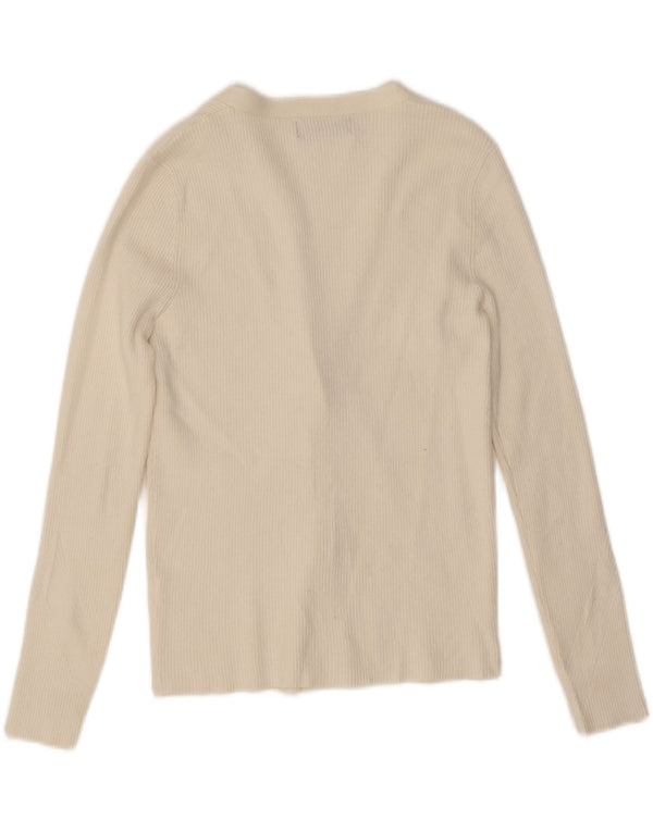 Marks & Spencer Γυναικεία Ζακέτα πουλόβερ UK 14 Medium White